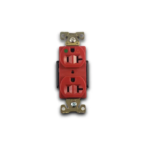 toma de corriente roja doble eaton